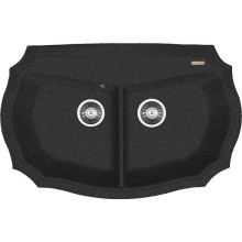 Кухонная мойка Florentina Эмилия-870 20.365.F0870.102 Черная