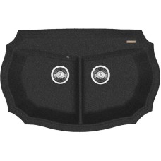 Кухонная мойка Florentina Эмилия-870 20.365.F0870.102 Черная