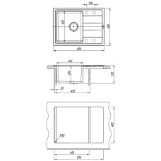Кухонная мойка Florentina Комби-650 21.390.B0650.201 Жасмин