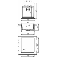 Кухонная мойка Florentina Липси-460 20.280.B0460.202 Шампань