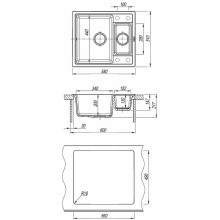 Кухонная мойка Florentina Липси-580К 20.210.D0580.306 Капучино