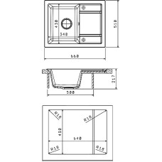 Кухонная мойка Florentina Липси-660 20.155.C0660.202 Шампань