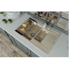 Кухонная мойка Florentina Липси-780К 20.250.D0780.104 Бежевая