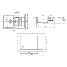 Кухонная мойка Florentina Липси-780К 20.250.D0780.201 Жасмин