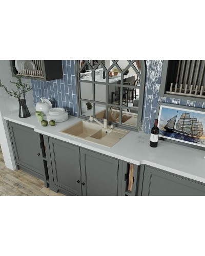 Кухонная мойка Florentina Липси-780К 20.250.D0780.105 Коричневая