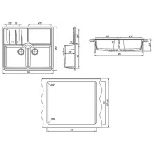 Кухонная мойка Florentina Остров-930 20.405.F0930.107 Песочная
