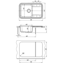 Кухонная мойка Florentina Крит-780 20.170.D0780.303 Мокко