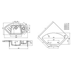 Кухонная мойка Florentina Веста-1005 20.285.E1005.306 Капучино