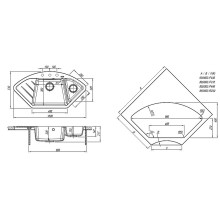Кухонная мойка Florentina Веста-1005 20.285.E1005.303 Мокко