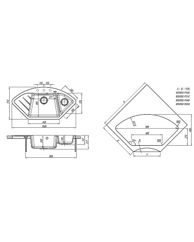 Кухонная мойка Florentina Веста-1005 20.285.E1005.202 Шампань