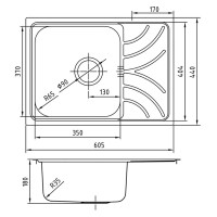 Кухонная мойка Iddis Arro 60 ARR60SDi77 Сатин