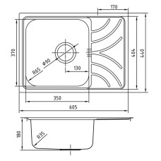 Кухонная мойка Iddis Arro 60 ARR60SDi77 Сатин