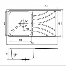 Кухонная мойка Iddis Arro 78 ARR78PDi77 Сатин
