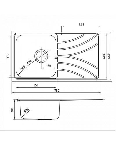 Кухонная мойка Iddis Arro 78 ARR78PDi77 Сатин
