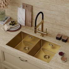 Кухонная мойка Iddis Edifice 75 EDI75B2i77 Золото матовое