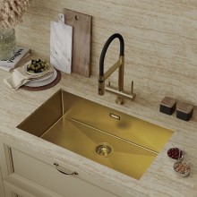 Кухонная мойка Iddis Edifice 74 EDI74B0i77 Золото матовое