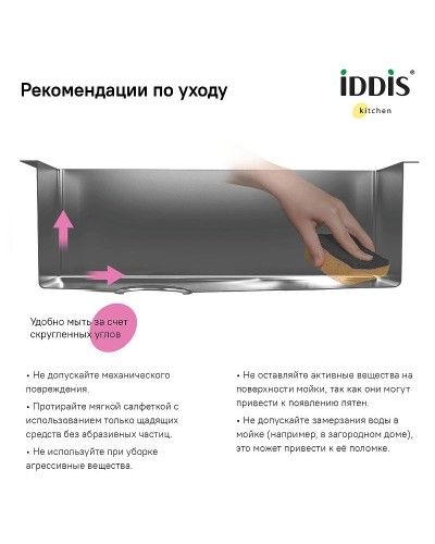 Кухонная мойка Iddis Edifice 20 EDI21G0i77 Графит