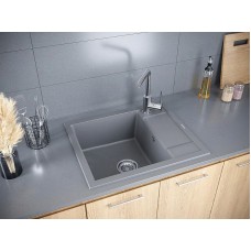 Кухонная мойка Paulmark Optimum 60 PM216050-GRM Серый металлик