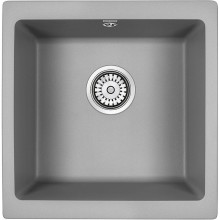 Кухонная мойка Paulmark Brilon 45 PM104546-GRM Серый металлик