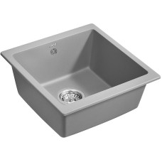 Кухонная мойка Paulmark Brilon 45 PM104546-GRM Серый металлик