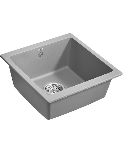 Кухонная мойка Paulmark Brilon 45 PM104546-GRM Серый металлик
