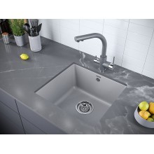 Кухонная мойка Paulmark Brilon 45 PM104546-GRM Серый металлик