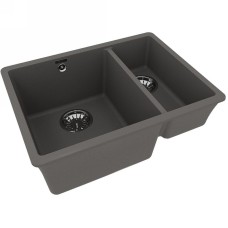 Кухонная мойка Lemark Sinara 550.2-U 9910083 Серый шелк
