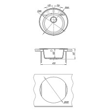 Кухонная мойка Lemark Sula 500 9910001 Антрацит