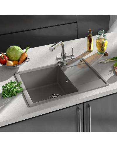 Кухонная мойка Lemark Imandra 640 9910024 Шампань