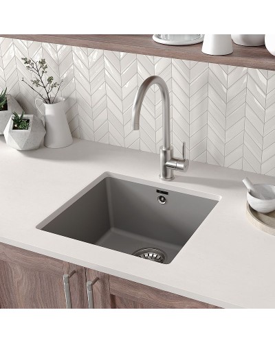 Кухонная мойка Lemark Sinara 440-U 9910071 Серый шелк
