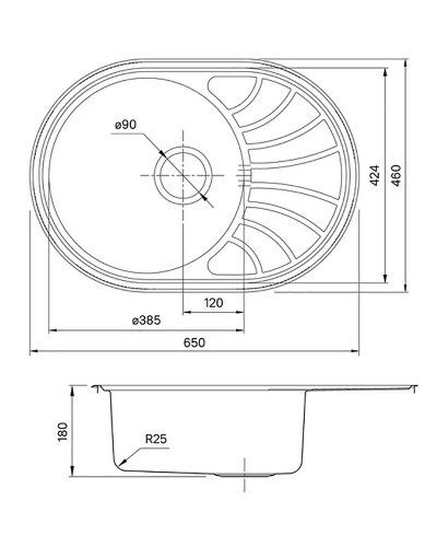 Кухонная мойка Iddis Suno S 65 SUN65SDi77 Сатин