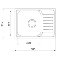 Кухонная мойка Iddis Sound 60 SND60SDi77 Сатин