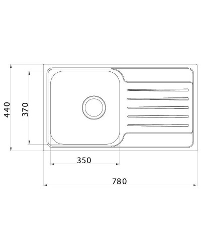 Кухонная мойка Iddis Sound 78 SND78SDi77 Сатин