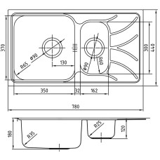 Кухонная мойка Iddis Arro S 78 ARR78S1i77 Сатин
