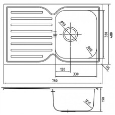 Кухонная мойка Iddis Strit S 78 STR78SDi77 Сатин