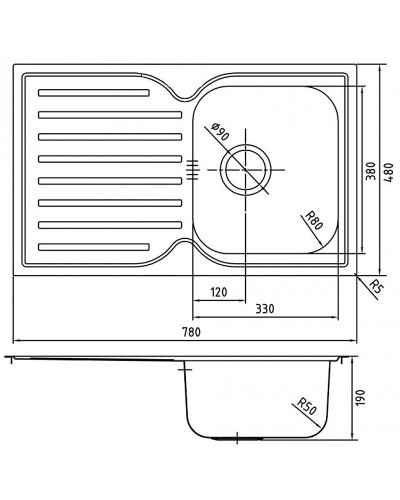 Кухонная мойка Iddis Strit S 78 STR78SDi77 Сатин