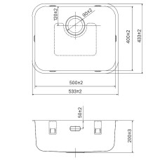 Кухонная мойка Iddis Mate 53 MAT53S0i77 Сатин