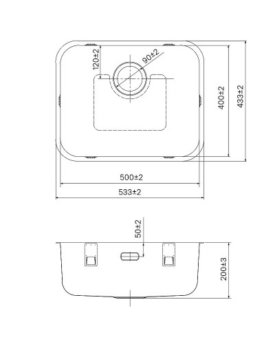 Кухонная мойка Iddis Mate 53 MAT53S0i77 Сатин