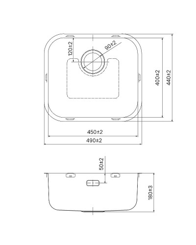 Кухонная мойка Iddis Mate 49 MAT49S0i77 Сатин