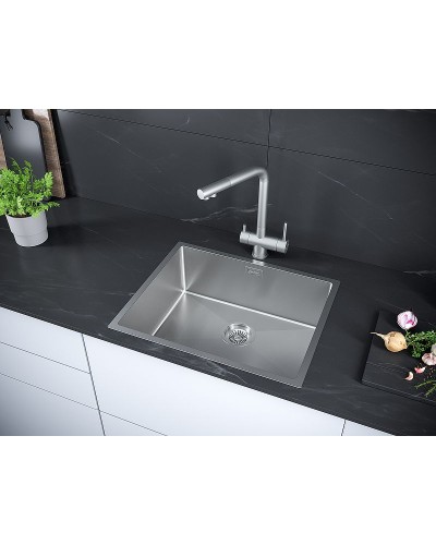 Кухонная мойка Paulmark Next 54 PM215444-BS Брашированная сталь