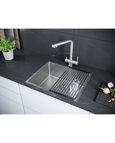 Кухонная мойка Paulmark Next 54 PM215444-BS Брашированная сталь