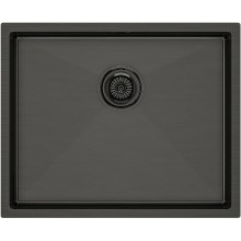 Кухонная мойка Paulmark Next 54 PM215444-GM Вороненая сталь