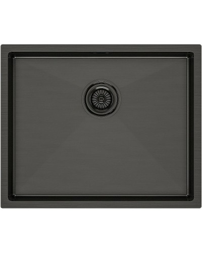 Кухонная мойка Paulmark Next 54 PM215444-GM Вороненая сталь