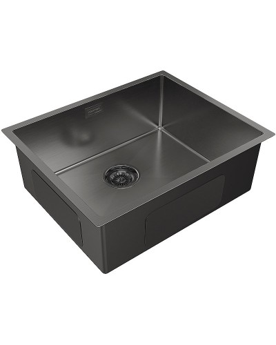 Кухонная мойка Paulmark Next 54 PM215444-GM Вороненая сталь