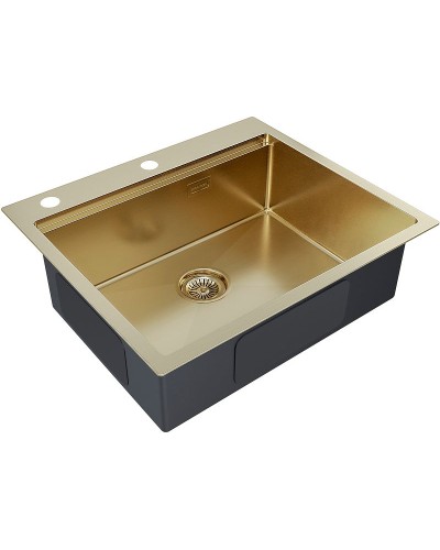 Кухонная мойка Paulmark Brim-Pro 59 PM705951-BG Брашированное золото