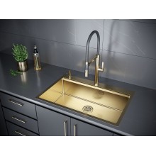 Кухонная мойка Paulmark Vast-Pro 75 PM707551-BG Брашированное золото