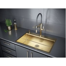 Кухонная мойка Paulmark Vast-Pro 75 PM707551-BG Брашированное золото