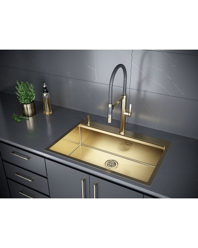 Кухонная мойка Paulmark Vast-Pro 75 PM707551-BG Брашированное золото