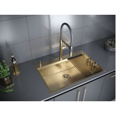 Кухонная мойка Paulmark Vast-Pro 75 PM707551-BG Брашированное золото