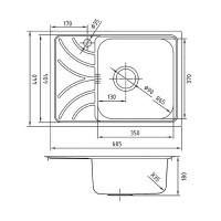 Кухонная мойка Iddis Arro 60 ARR60SRi77 Сатин